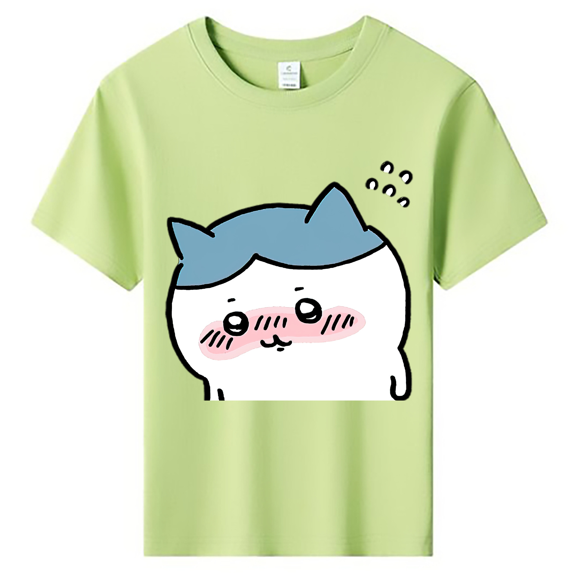 （画像用） ちいかわ ハチワレ Chii-kawa hachiware 綿100％キッズTシャツ（フロントプリント）